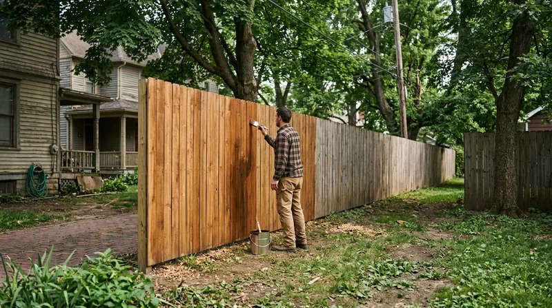 Fence Staining & Restoration Columbus