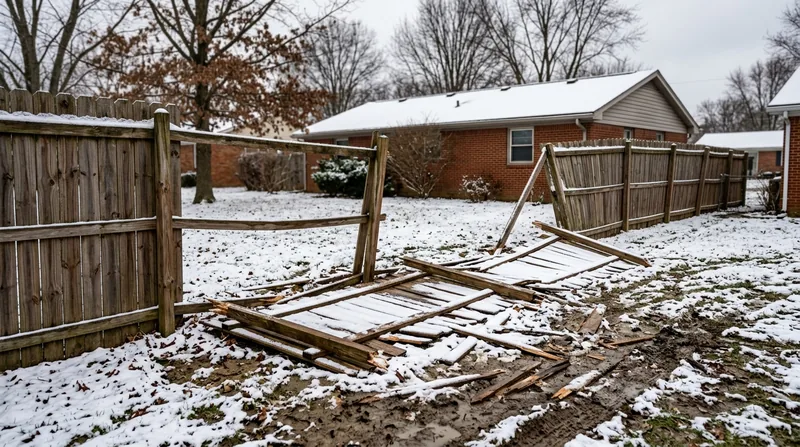 Storm Damage Fence Repair Columbus
