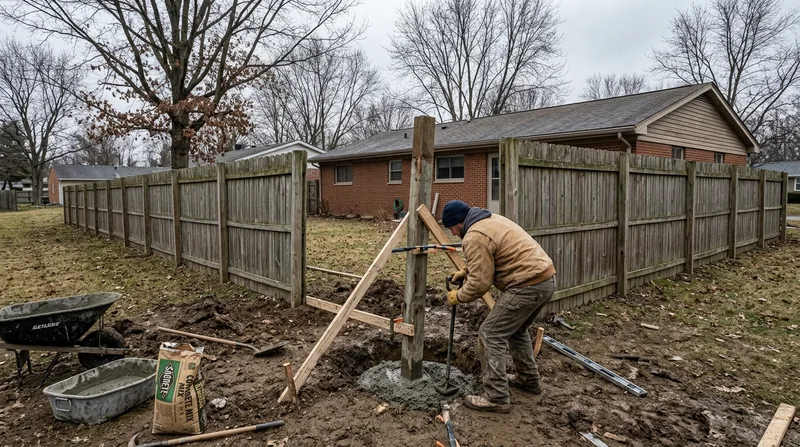 Fence Post Repair & Replacement Columbus
